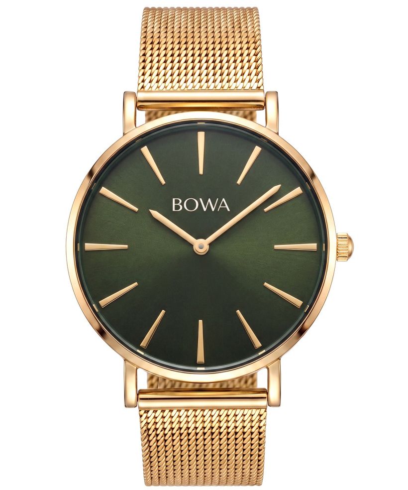 Годинник Жіночий BOWA New York Green-Gold Mesh 38