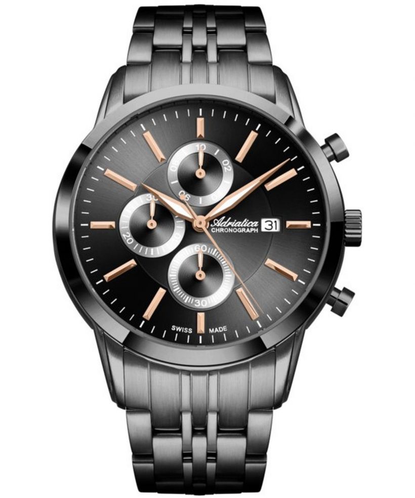 Годинник Чоловічий Adriatica Sapphire Chronograph