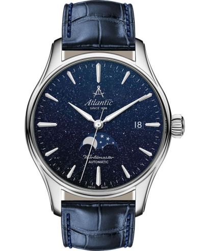 Годинник Чоловічий Atlantic Worldmaster Moonphase Aventurine Automatic