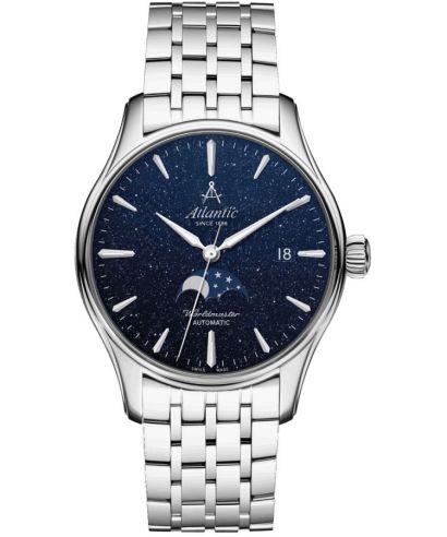Годинник Чоловічий Atlantic Worldmaster Moonphase Aventurine Automatic