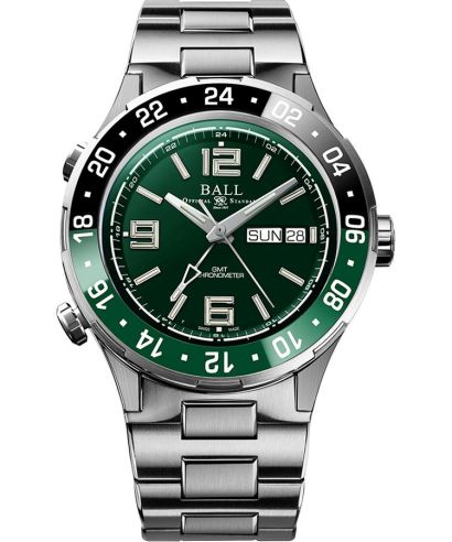 Годинник Чоловічий Ball Roadmaster Marine GMT Automatic Titanium Limited Edition