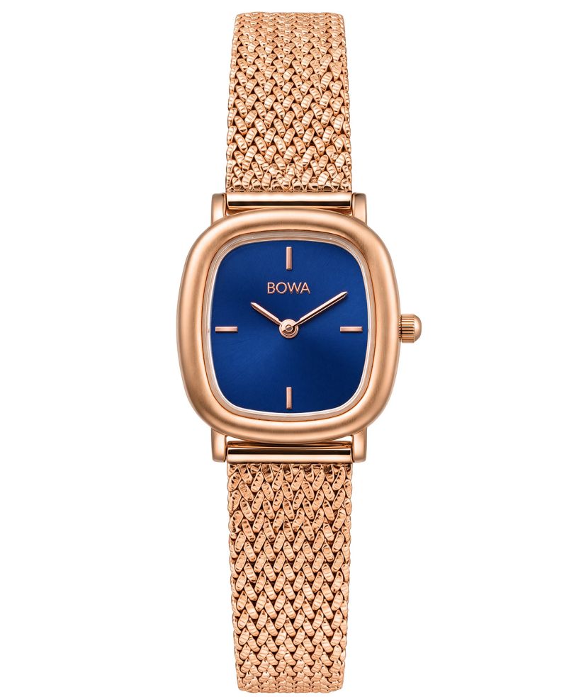 Годинник Жіночий BOWA Los Angeles Blue-Rose Gold Mesh 24