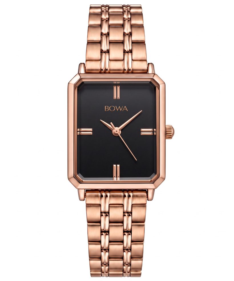 Годинник Жіночий BOWA Venice Black-Rose Gold Steel 29