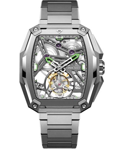 Годинник Чоловічий Ciga Design Hunter Tourbillon Series Z Automatic Titanium Skeleton