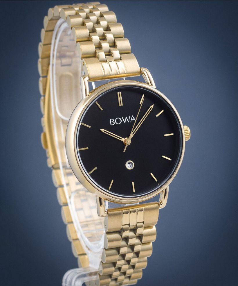 Годинник Жіночий BOWA Milan Black Gold Steel 34