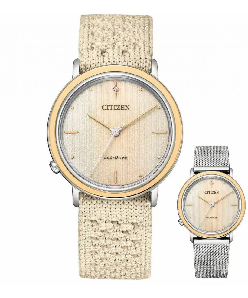 Годинник Жіночий Citizen Sapphire Diamonds Solar Gift Set