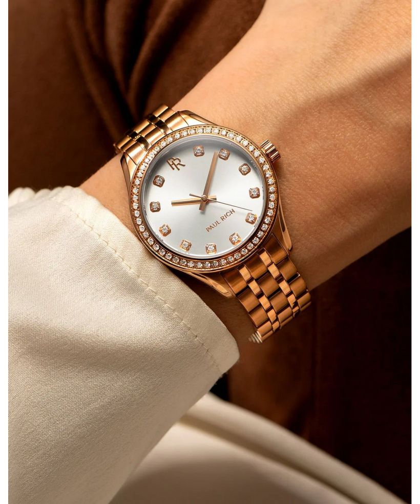 Годинник Жіночий Paul Rich Crystelle Rose Gold Silver