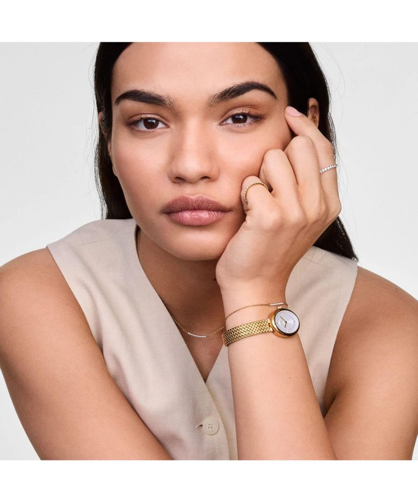 Годинник для Жінок і Чоловіків Daniel Wellington Juliette Braided Mesh White Sunray Gold