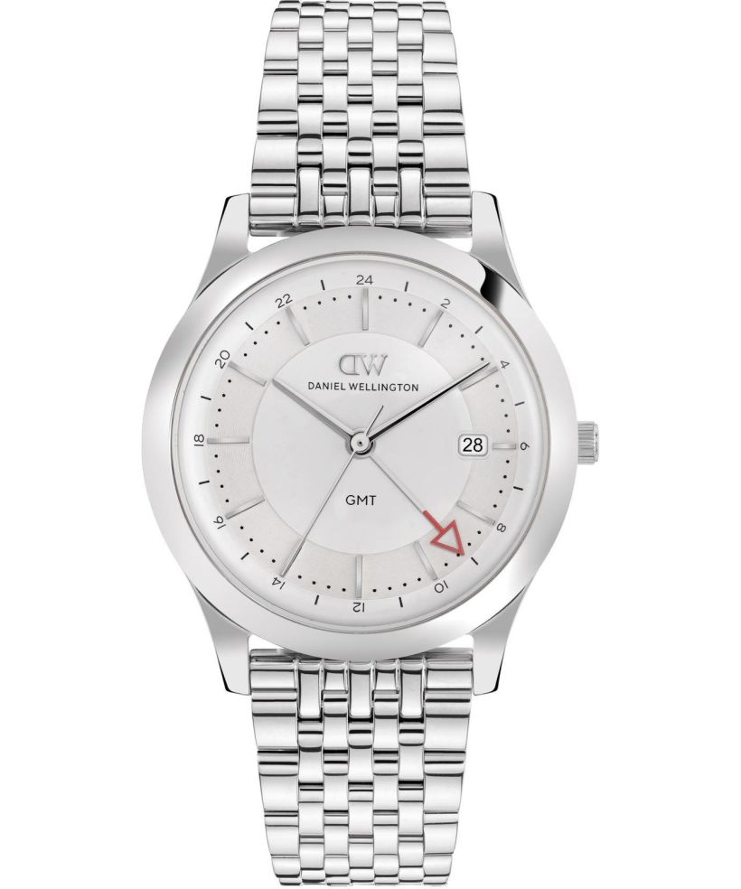 Годинник Чоловічий Daniel Wellington Pathfinder GMT 7-Link Frost-White Silver 39mm