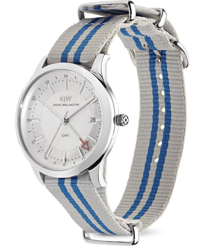 Годинник Чоловічий Daniel Wellington Pathfinder GMT Rowden Frost-White Silver 39mm
