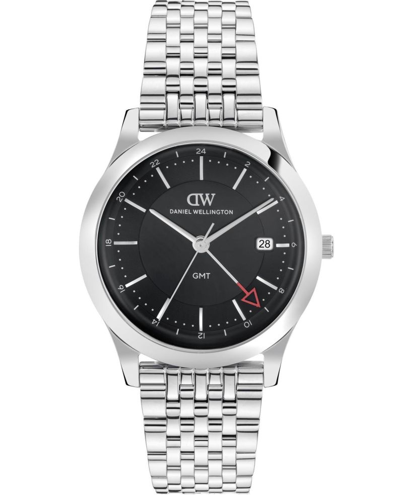 Годинник Чоловічий Daniel Wellington Pathfinder GMT 7-Link Black Silver 39mm