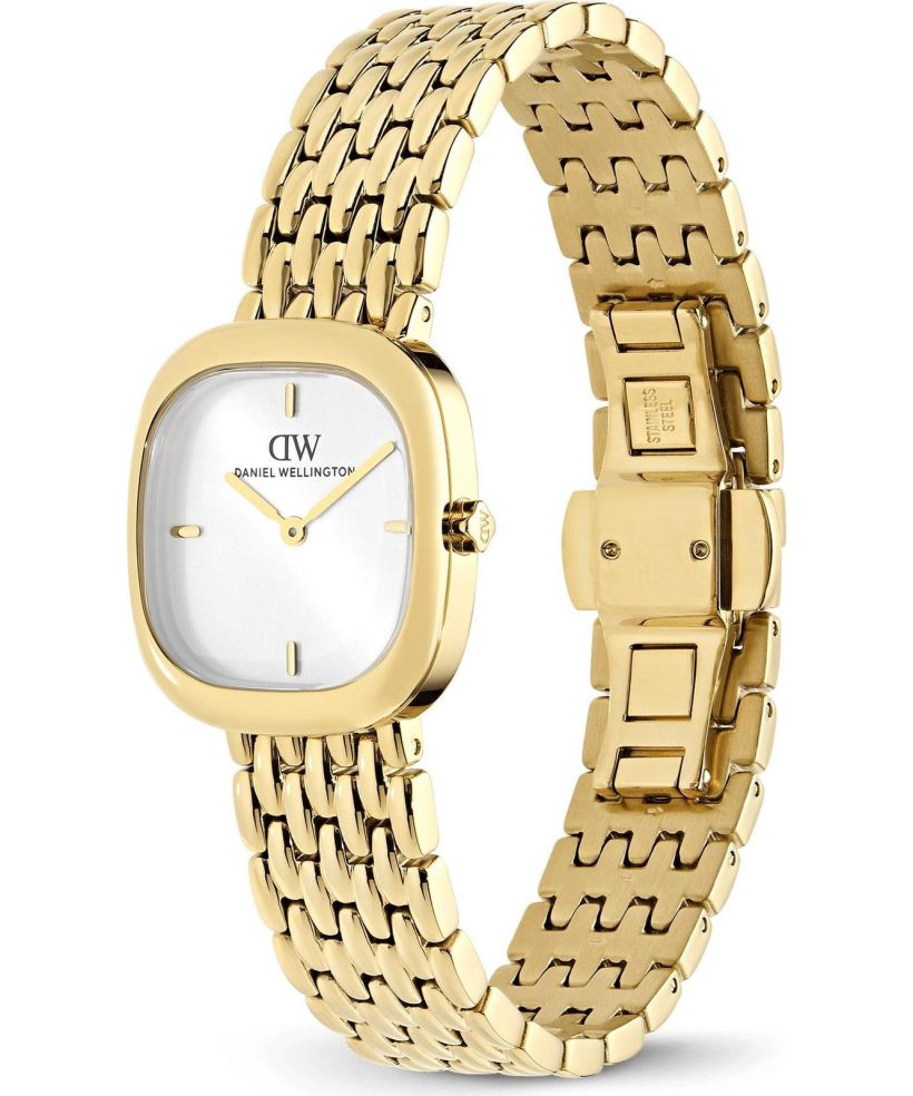 Годинник Жіночий Daniel Wellington Corta White Grain-Link Gold 24mm