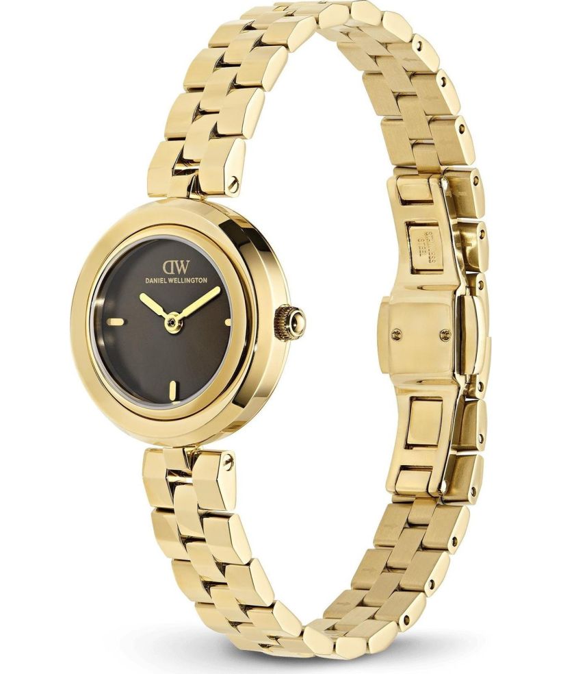 Годинник Жіночий Daniel Wellington Aurea 3-Link Amber Gold 25mm