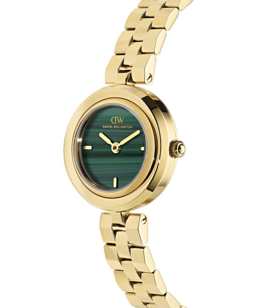 Годинник Жіночий Daniel Wellington Aurea 3-Link Malachite Gold