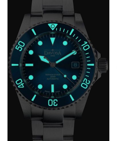 Годинник Чоловічий Davosa Ternos Diver Blue Lagoon Automatic Chronograph Limited Edition