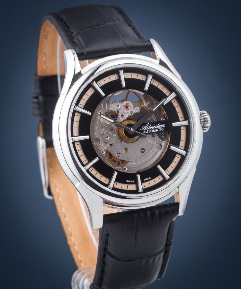 Годинник Чоловічий Adriatica Skeleton Automatic