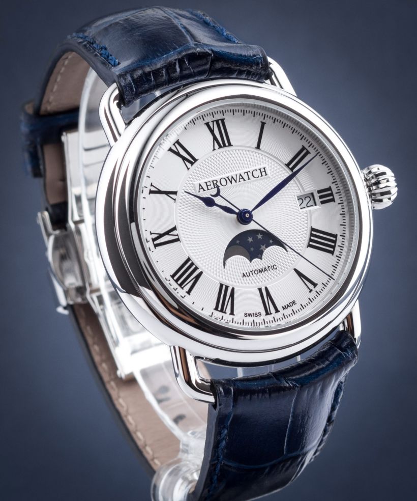 Годинник Чоловічий Aerowatch 1942 Moon Phases Automatic
