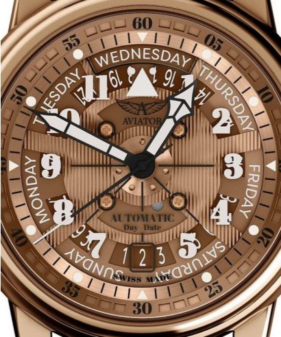 Годинник Чоловічий Aviator Douglas Day-Date Meca 41