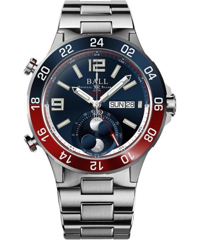 Годинник Чоловічий Ball Roadmaster Marine GMT Moon Phase Limited Edition