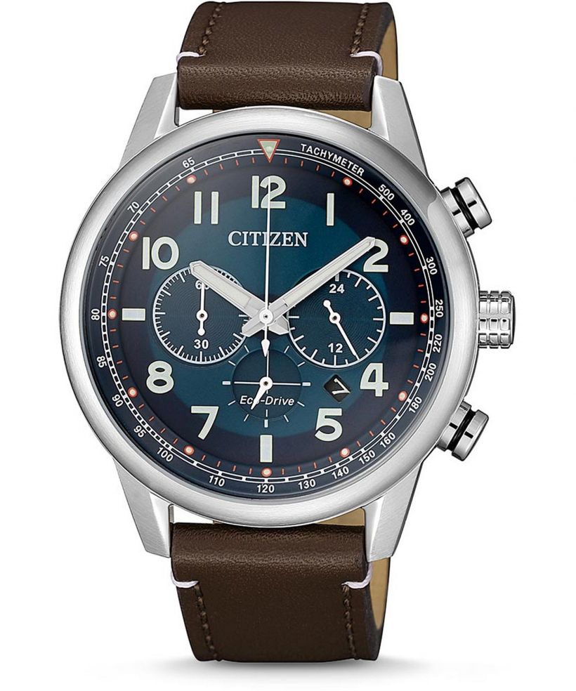 Годинник Чоловічий Citizen Leather Eco-Drive Chronograph