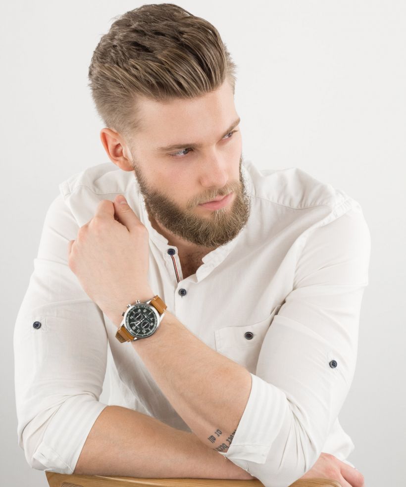 Годинник Чоловічий Citizen Leather Eco-Drive Chronograph