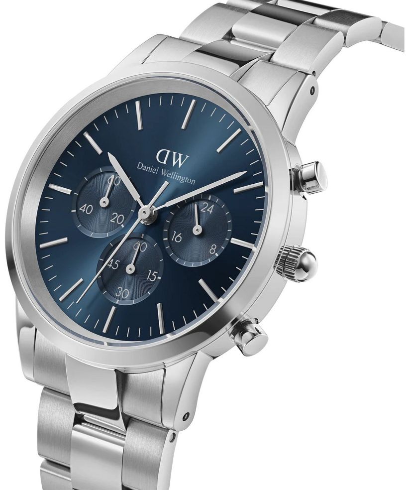 Годинник Чоловічий Daniel Wellington Iconic Chronograph Link Arctic 42