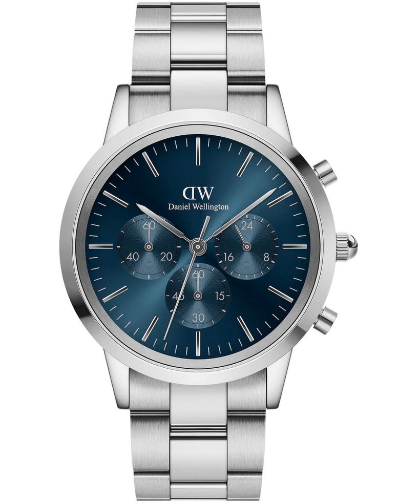 Годинник Чоловічий Daniel Wellington Iconic Chronograph Link Arctic 42