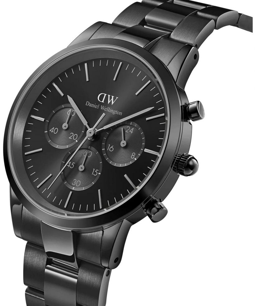Годинник Чоловічий Daniel Wellington Iconic Chronograph Link Onyx B 42