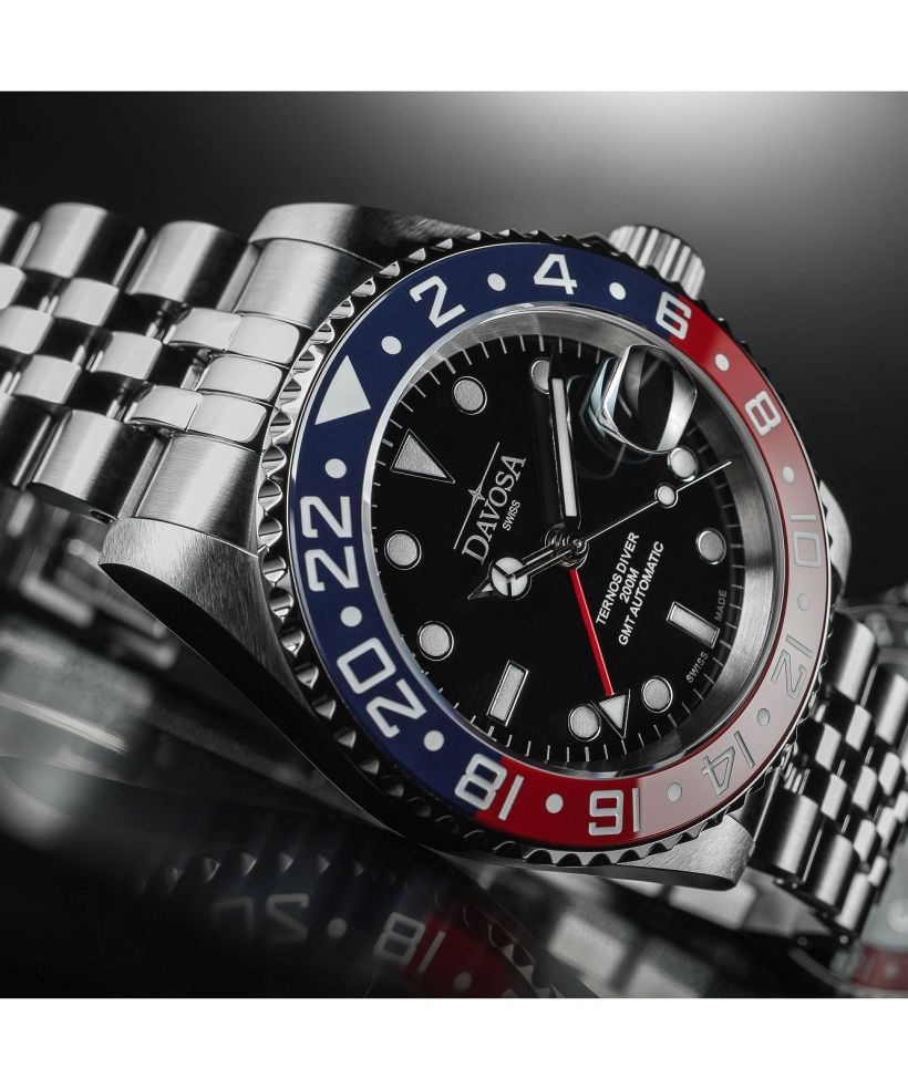 Годинник Чоловічий Davosa Ternos Diver GMT Automatic