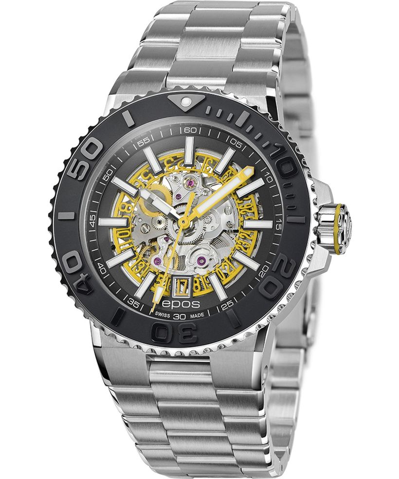 Годинник Чоловічий Epos Sportive Diver Skeleton Automatic