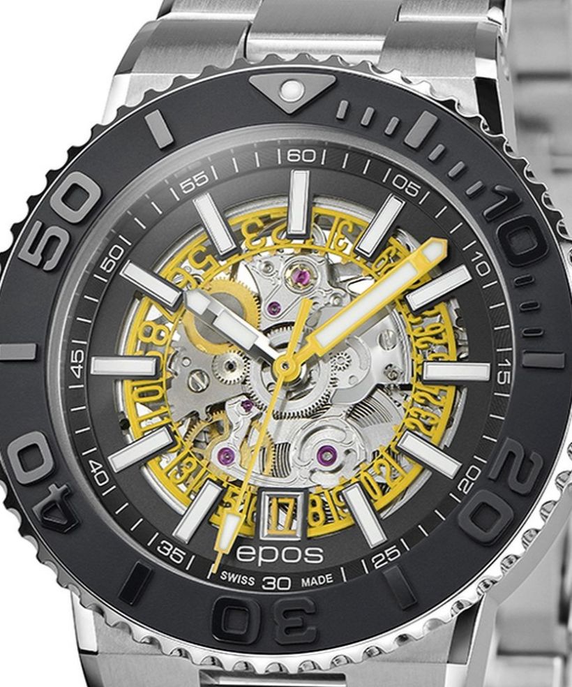 Годинник Чоловічий Epos Sportive Diver Skeleton Automatic