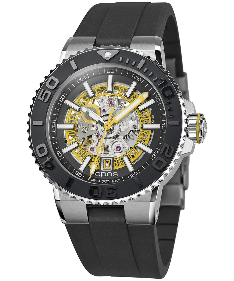 Годинник Чоловічий Epos Sportive Diver Skeleton Automatic