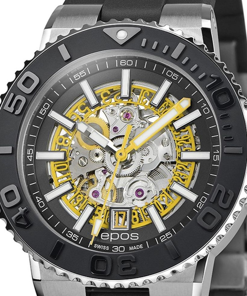 Годинник Чоловічий Epos Sportive Diver Skeleton Automatic