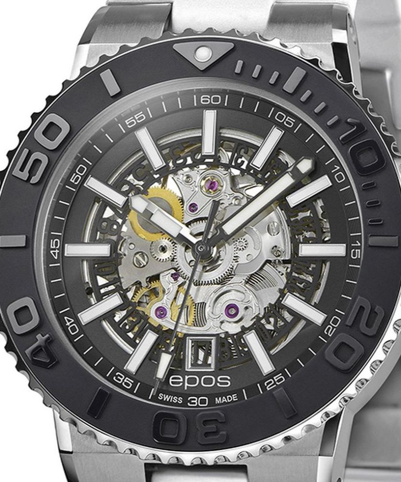 Годинник Чоловічий Epos Sportive Diver Skeleton Automatic