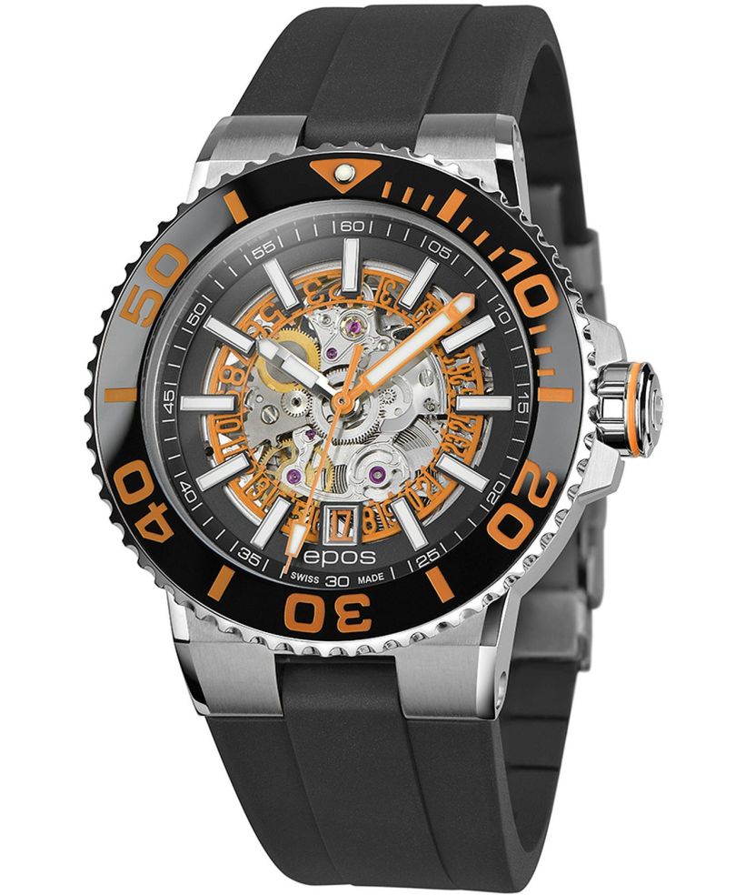 Годинник Чоловічий Epos Sportive Diver Skeleton Automatic