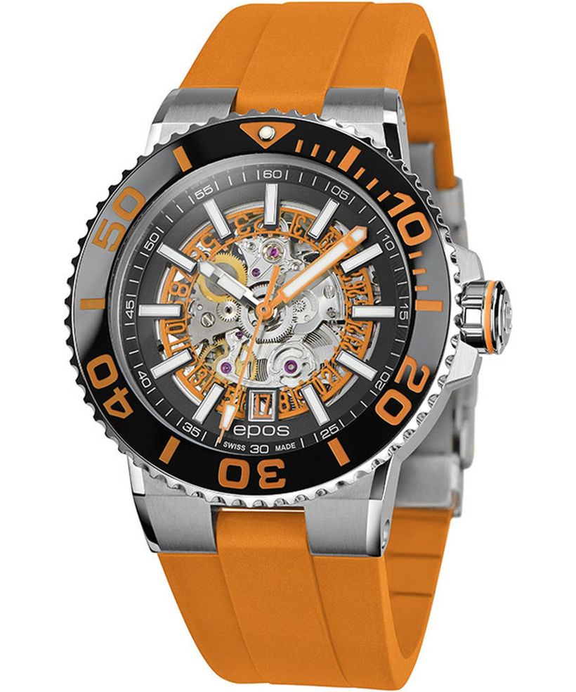 Годинник Чоловічий Epos Sportive Diver Skeleton Automatic