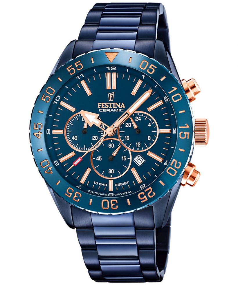 Годинник Чоловічий Festina Ceramic Chronograph