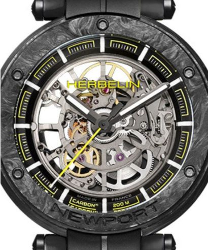 Годинник Чоловічий Herbelin Newport Carbon Skeleton Titanium Automatic Limited Edition