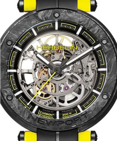 Годинник Чоловічий Herbelin Newport Carbon Skeleton Titanium Automatic Limited Edition