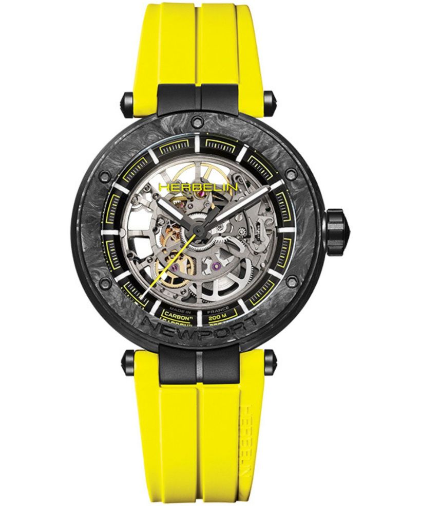 Годинник Чоловічий Herbelin Newport Carbon Skeleton Titanium Automatic Limited Edition