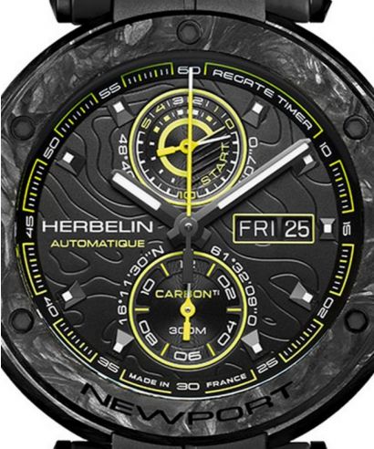 Годинник Чоловічий Herbelin Newport Carbon Titanium Automatic Chronograph Limited Edition