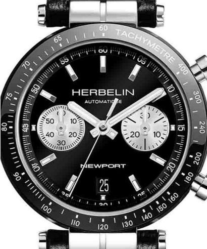 Годинник Чоловічий Herbelin Newport Heritage BI-COMPAX Reverse Panda Automatic Chronograph