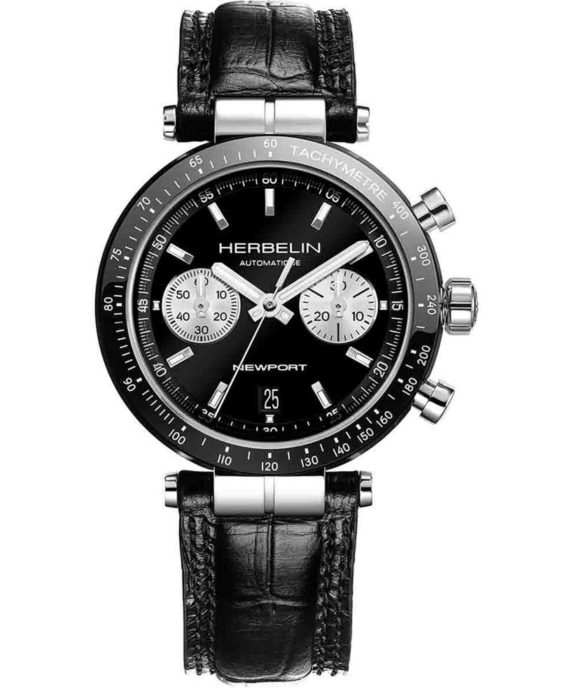Годинник Чоловічий Herbelin Newport Heritage BI-COMPAX Reverse Panda Automatic Chronograph