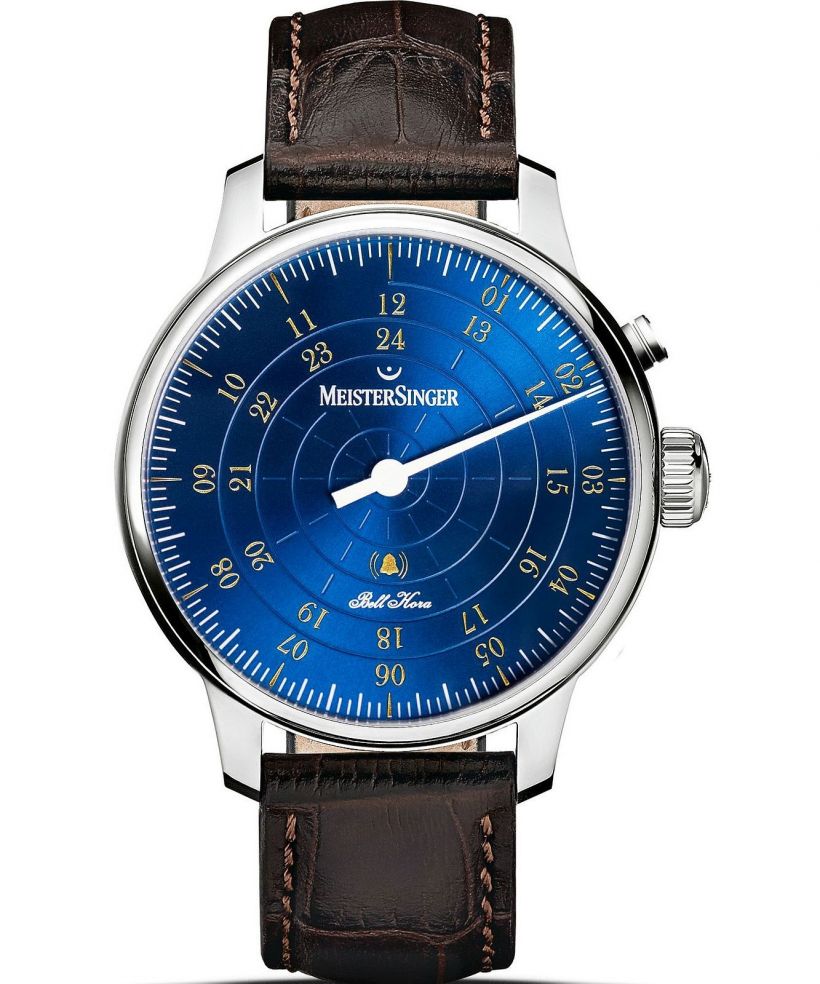 Годинник Чоловічий Meistersinger Bell Hora Medium Blue with Gold