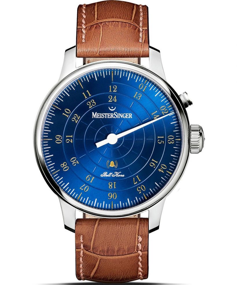 Годинник Чоловічий Meistersinger Bell Hora Medium Blue with Gold