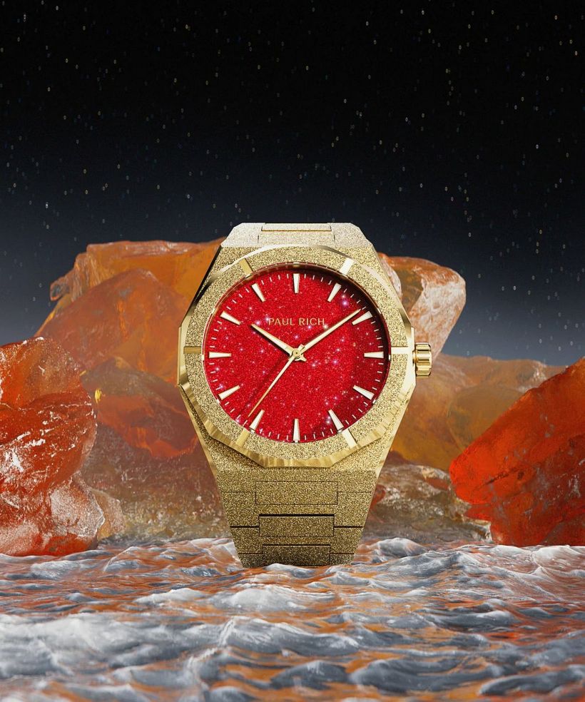 Годинник Чоловічий Paul Rich Frosted Star Dust II Gold Red