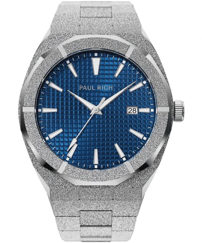 Годинник Чоловічий Paul Rich Frosted Star Dust Indigo Waffle Silver