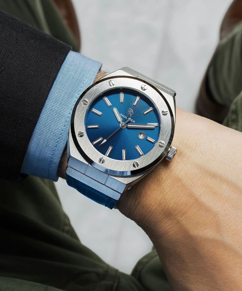 Годинник Чоловічий Paul Rich Signature Baron&#039;s Blue Leather 42