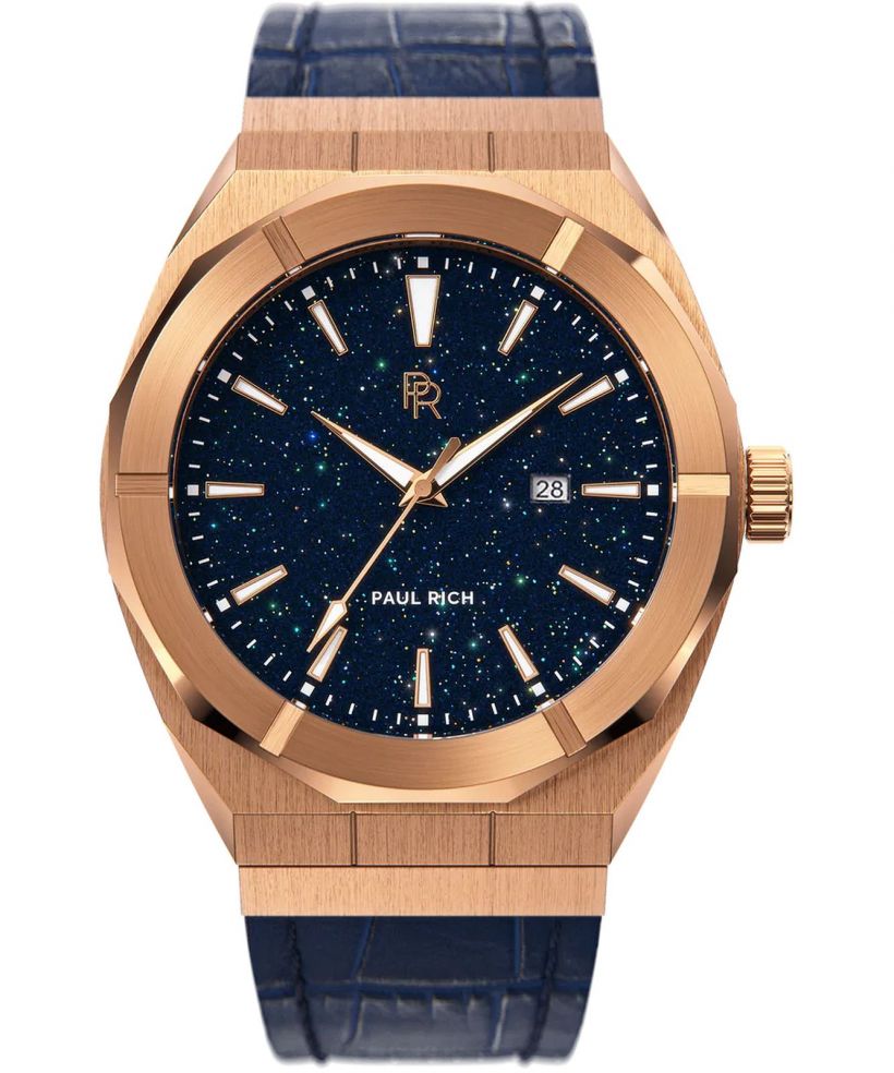 Годинник Чоловічий Paul Rich Star Dust Rose Gold Leather 42 Auto