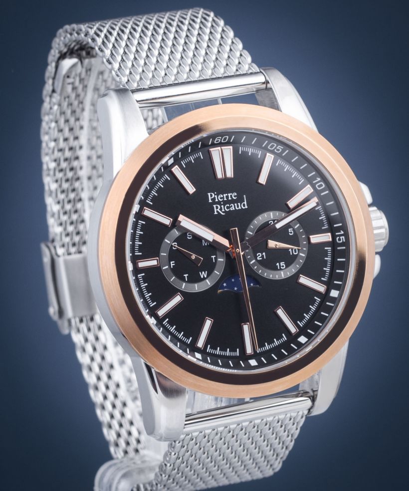 Годинник Чоловічий Pierre Ricaud Moon Phase
